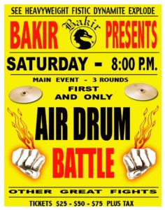 air drum battle poster